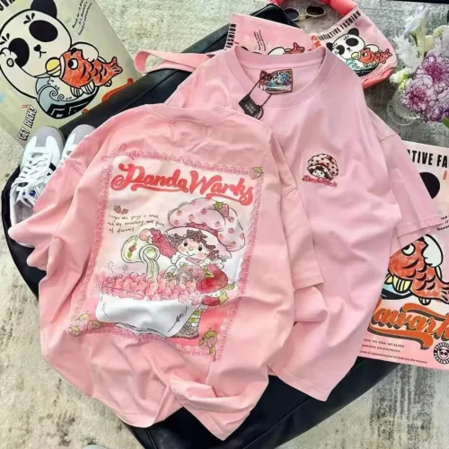 11 100%纯棉重磅减龄透气网红双面印花爆款网红