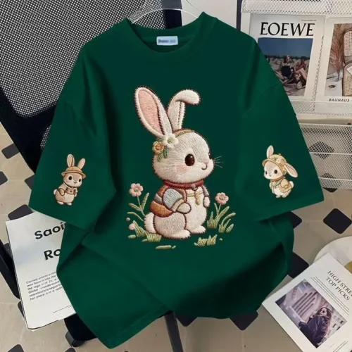 13 100%纯棉重磅复古爆款双面印花男女情侣短袖t恤夏宽松美式