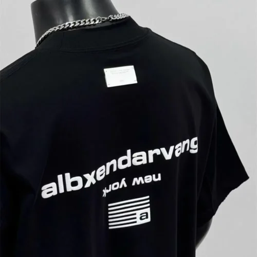 100%纯棉重磅爆款双面印花男款潮牌情侣短袖t恤夏宽松美式