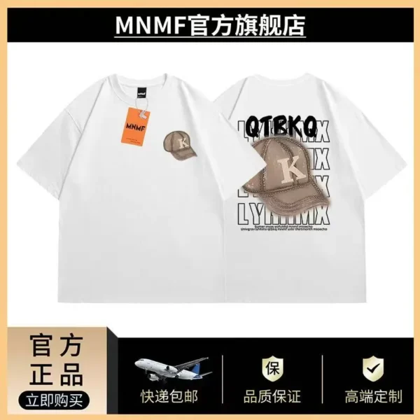 100%纯棉排行榜爆款双印花复古大码爆款双面印花短袖t恤夏