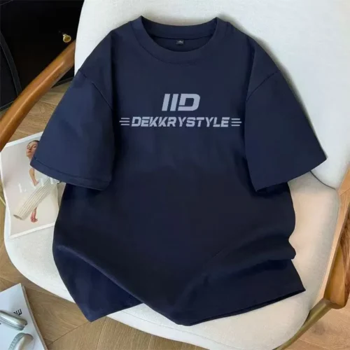 100%纯棉透气显瘦网红爆款圆领短袖t恤男女夏季爆款休闲百搭