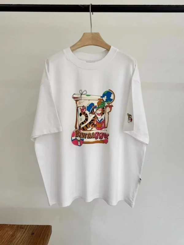 100%纯棉多图跳跳虎简单显瘦高级感减龄爆款圆领