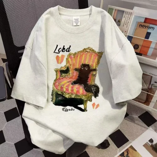 100%纯棉排行榜爆款领短袖t恤男女夏季爆款休闲百搭情侣上衣