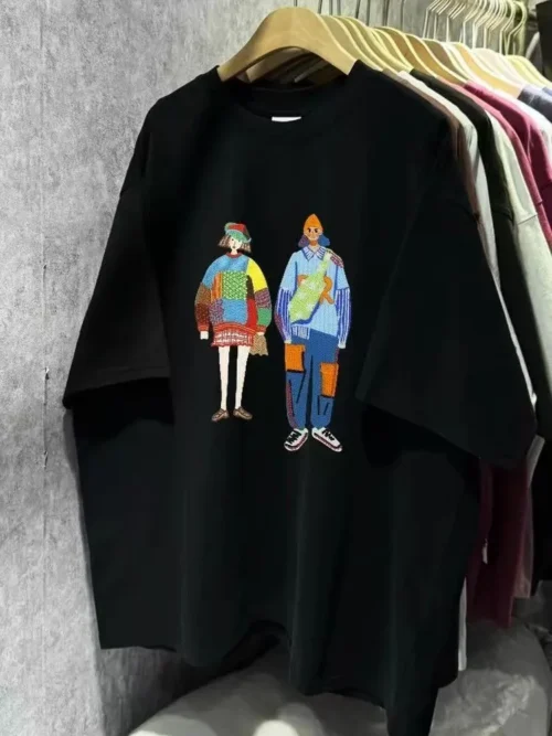 6bf19d2aaca900cf7d0cd3bd23f7901c 100%纯棉男款2026爆款透网红气领短袖t恤夏季爆款休闲百搭