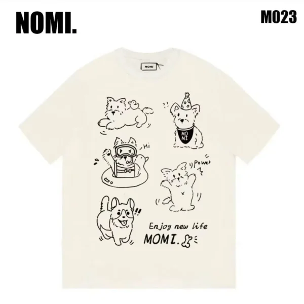 100%纯棉显瘦大图情侣上衣 圆领短袖t恤男女夏季爆款休闲百搭