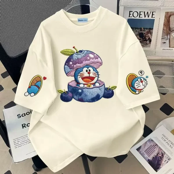 100%纯棉重磅复古爆款双面印花男女情侣短袖t恤夏宽松美式