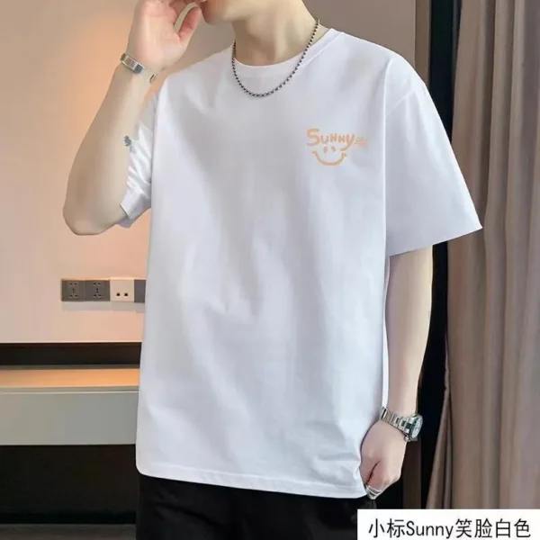 100%纯棉男款爆款大码领短袖t恤男女夏季爆款休闲百搭
