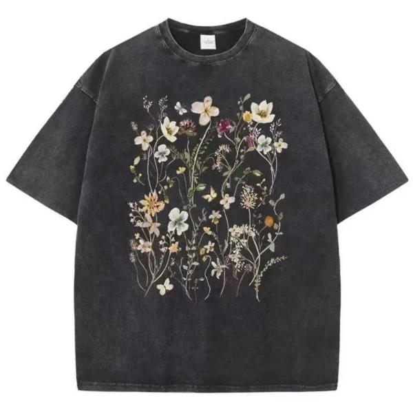 100%纯棉印花捡漏网红时尚百搭个性情侣款扎染短袖t恤男女