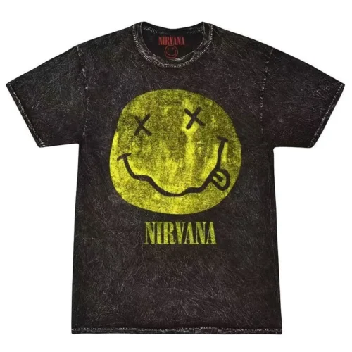 f84f7c9eed779e60ab34501353b4ddbc 100%纯棉印花黄色笑脸网红时尚百搭个性情侣款扎染短袖t恤男女