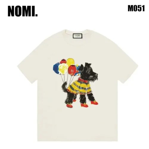 100%纯棉韩气球狗狗版透气网红款圆领短袖t恤男女夏季爆款