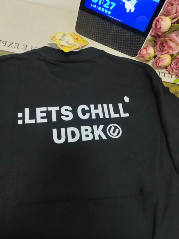 100%纯棉AB面简单字母2026年新款透气显瘦高级感减龄爆款圆领透气