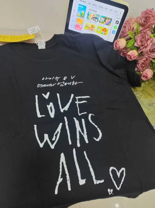 100%纯棉大图字母百搭透气网红款圆领短袖t恤男女夏季爆款