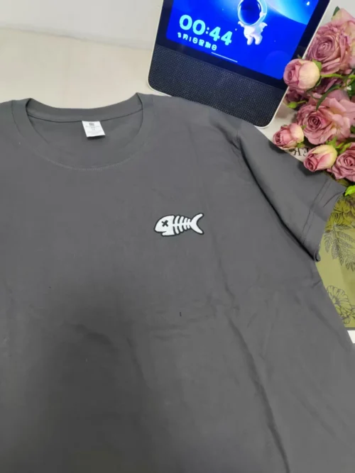 14 100%纯棉洋气男女同款透气百搭透气网红款圆领短袖t恤