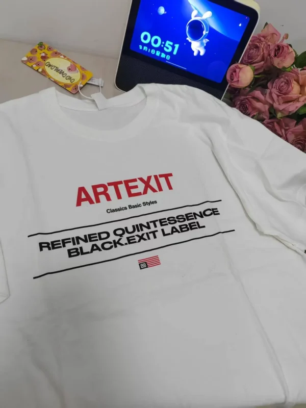 100%纯棉简单字母洋气大码百搭透气网红款圆领短袖t恤男女夏季爆款