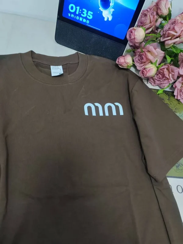 100%纯棉爆款洋气百搭网红简单字母透气显瘦高级感减龄爆款