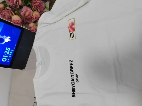 100%纯棉前后图百搭简单透气显瘦高级感减龄爆款圆领透气