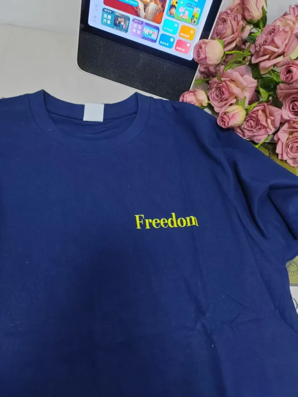 100%纯棉爆简单小字母AB洋气面款透气显瘦高级感减龄爆款