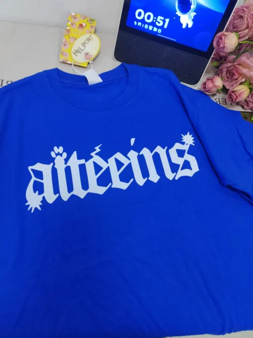 100%纯棉小图简单字母百搭透气网红款圆领短袖t恤男女同款