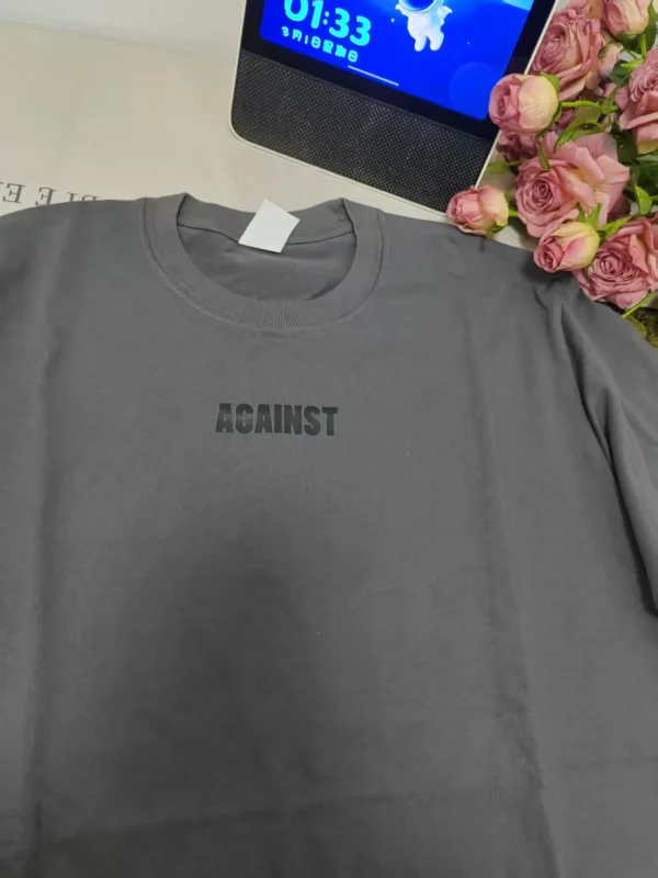 100%纯棉爆简单字母薄款宽松款透气显瘦高级感减龄爆款