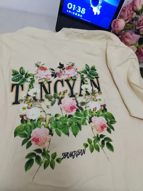 100%纯棉爆款显摆网红2026新款透气显瘦高级感减龄爆款圆领透气