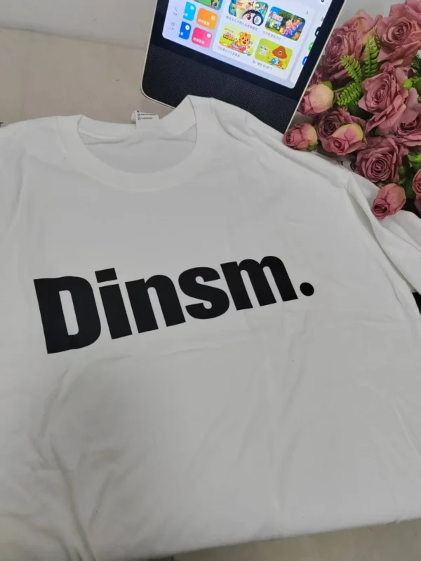 100%纯棉小图字母百搭透气网红款圆领短袖t恤男女夏季爆款