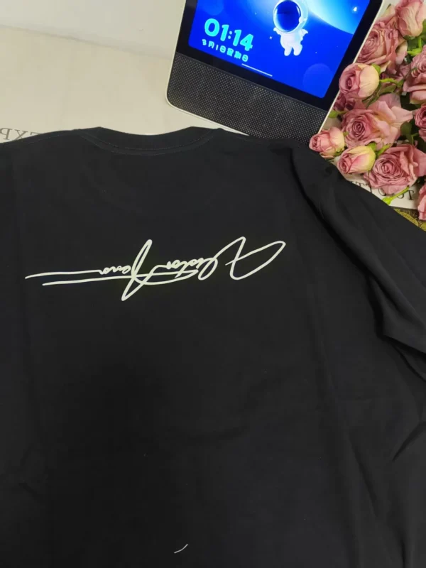 100%纯棉简单字母双面爆款透气显瘦高级感减龄爆款