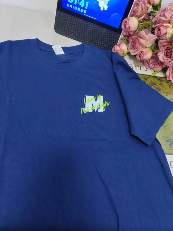 100%纯棉新款大码透气爆款透气显瘦高级感减龄爆款圆领透气